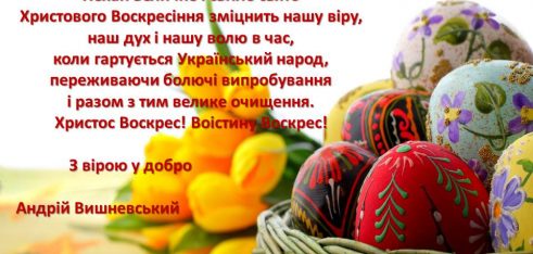 Вітання Великдень